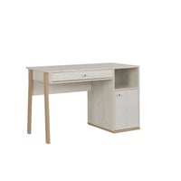Bureau enfant Malika 123cm avec tiroir - châtaignier blanc