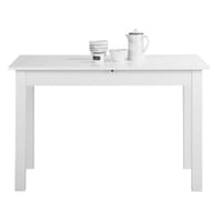 Table à manger extensible Coburg 120/160 - blanc