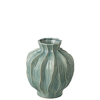 Vase jules porcelaine bleu
