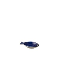 Bol poisson porcelaine bleu large
