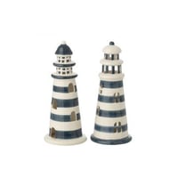 Phare led ligné porcelaine blanc/bleu large assortiment de 2