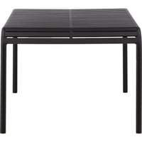 Table de salle à manger Borneo en aluminium - Noir / Rectangulaire 100*200*