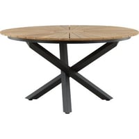 TABLE MEXIQUE Ø 140 - NOIR/TECK