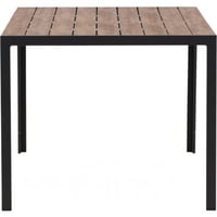 TABLE DE SALLE À MANGER BREAK EN ALUMINIUM - NOIR / NATURE RECTANGULAIRE 90*150*