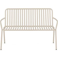 Banquette canapé Peking Venture Design en aluminium beige - 130x64x85 cm