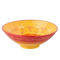 Bol lebrillo céramique orange/rouge