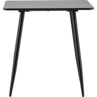Table de salle à manger Polar 75 x 75 cm - Noir / Noir
