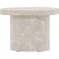 Table d'appoint Båstad Venture Design - MDF aspect béton gris clair 50x30 cm