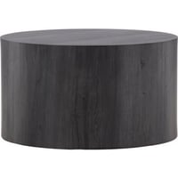 Table basse ronde York Venture Design - MDF noir - Ø80 cm