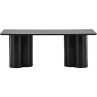 Table basse Olivia Venture Design - MDF noir 120x60 cm