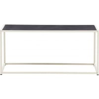 Table basse Siaton Venture Design - acier beige et gris - 110x60 cm