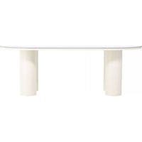 TABLE DE SALLE À MANGER HAVSTENSUND 110X220 - PIERRE FRITTÉE / FSC 100%