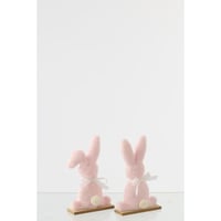 Lapin polyester rose clair small assortiment de 2