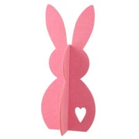 Lapin feutre rose large