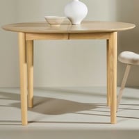 TABLE DE SALLE À MANGER GILDA Ø110 (+40CM) - BLANC BLANCHI /