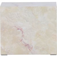 Table d'appoint York 30 x 35 x 25 cm - Beige aspect pierre