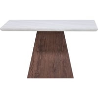 Table basse Cael 80x80 cm Venture Design - MDF papier 3D moka/gris clair