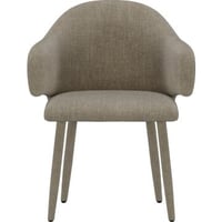 Chaise de salle à manger Evelin Venture Design velours beige - 57x54x79 cm