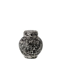 Pot décoratif ruby terracotta noir/blanc large