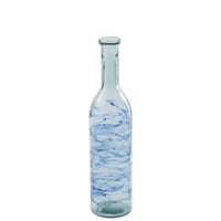 Vase vague verre bleu