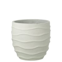Cachepot vague + extérieur sable blanc large