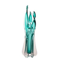 Vase serena verre turquoise large