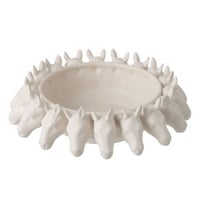 Bol décoratif cheval céramique blanc cassé