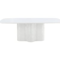 Table de salle à manger rectangulaire VÄDDÖ 220 x 110 x 75 cm - MDF / Peinture laquée blanche
