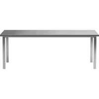 Table de salle à manger CILO 210 x 95 x 75 cm - Argent inoxydable