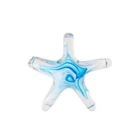Presse-papier seastar verre bleu clair
