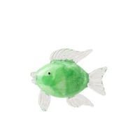 Presse-papier poisson verre vert