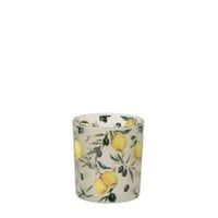 Photophore citrons verre jaune/transparent small