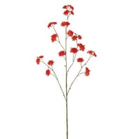 Fleurs textile rouge foncé