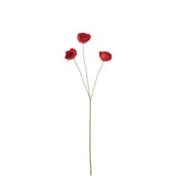 Coquelicot textile rouge foncé