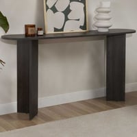 Table d'entrée Sira - 150x35x75cm - ovale - noir