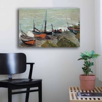 Claude Tableau décoratif sur toile | Cadre en pin | 45 x 70 cm