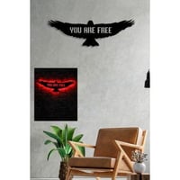 Eclairage LED Firewood | Base MDF noire | Couleur rouge