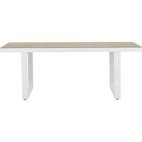 TABLE DE SALLE À MANGER MERLO - BLANC/BLANC DÉLAVÉ