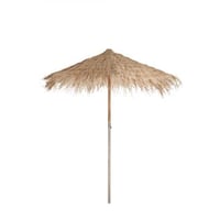 Parasol paille naturel large