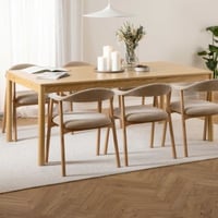 Table de salle à manger Atlantic - 200x100 cm - placage de chêne