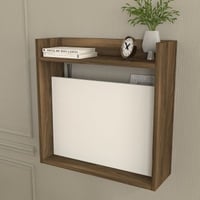 Laptop Bureau d'étude | 100 % MÉLAMINE | Blanc, Noyer