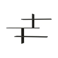 Leo Étagère murale | 100 % MÉLAMINE | Anthracite