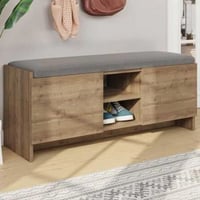 Zulla Meuble à chaussures | 100 % MÉLAMINE | Chêne foncé