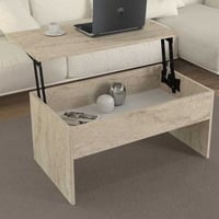 Akilli Table basse | 100 % MÉLAMINE | Travertin