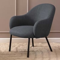 Fauteuil Spencer - 70x75x75 cm - gris foncé
