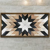 Evila Originals Tableau décoratif encadré en MDF | Cadre en pin | 120 x 60 cm