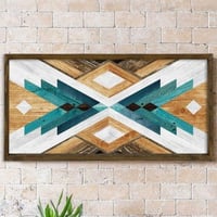 Evila Originals Tableau décoratif encadré en MDF | Cadre en pin | 120 x 60 cm