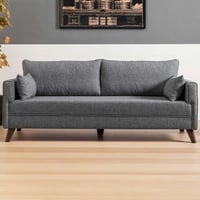 Bella Canapé-lit 3 places | Structure en bois / MDF | Gris