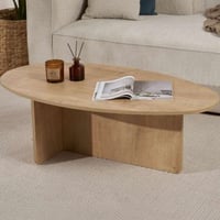 Table Basse Orba - 100% MELAMINE - Chêne - 40 x 65 x 120 cm