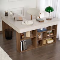 Bureau Vesper - 100% MELAMINE - Cachemire - 72 x 120 x 130 cm